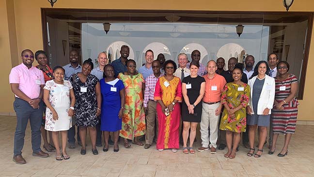 Fred Hutch and UCI staff in Uganda
